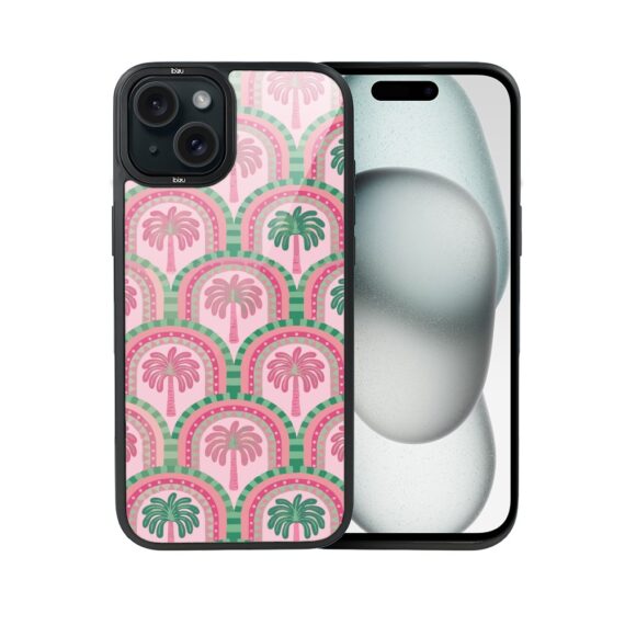 Etui do iPhone 15 Plus IBIZU DropGuard Matt z MagSafe, Bella Fantasia, Palmy na Capri (4)