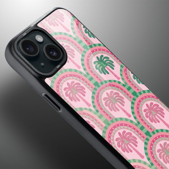Etui do iPhone 15 Plus IBIZU DropGuard Matt z MagSafe, Bella Fantasia, Palmy na Capri (6)