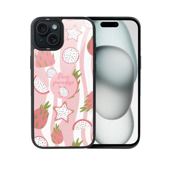 Etui do iPhone 15 Plus IBIZU DropGuard Matt z MagSafe, Bella Fantasia, Różowa pitaja (5)