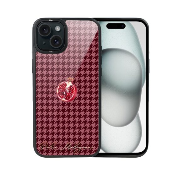 Etui do iPhone 15 Plus IBIZU DropGuard Matt z MagSafe, Bella Fantasia, Rubinowy granat (8)