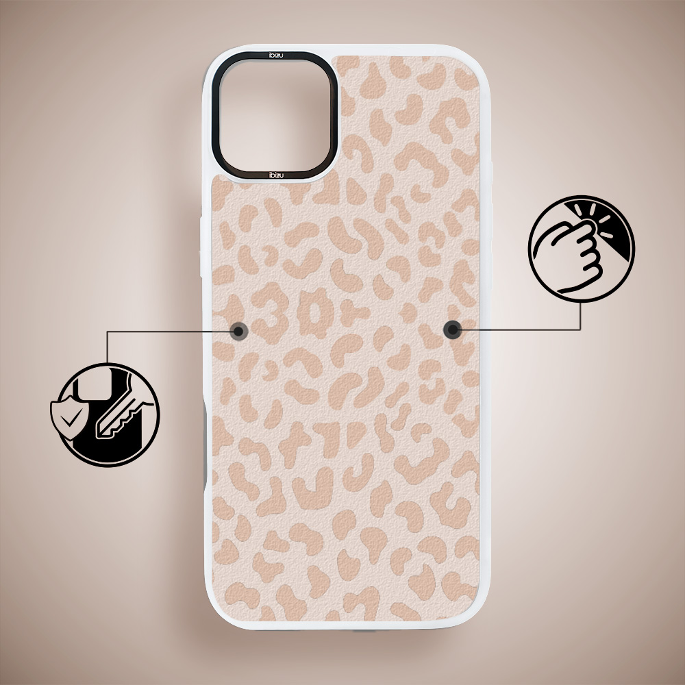 Etui do iPhone 15 Plus IBIZU DropGuard Matt z MagSafe, Boho, Delikatna panterka (3)