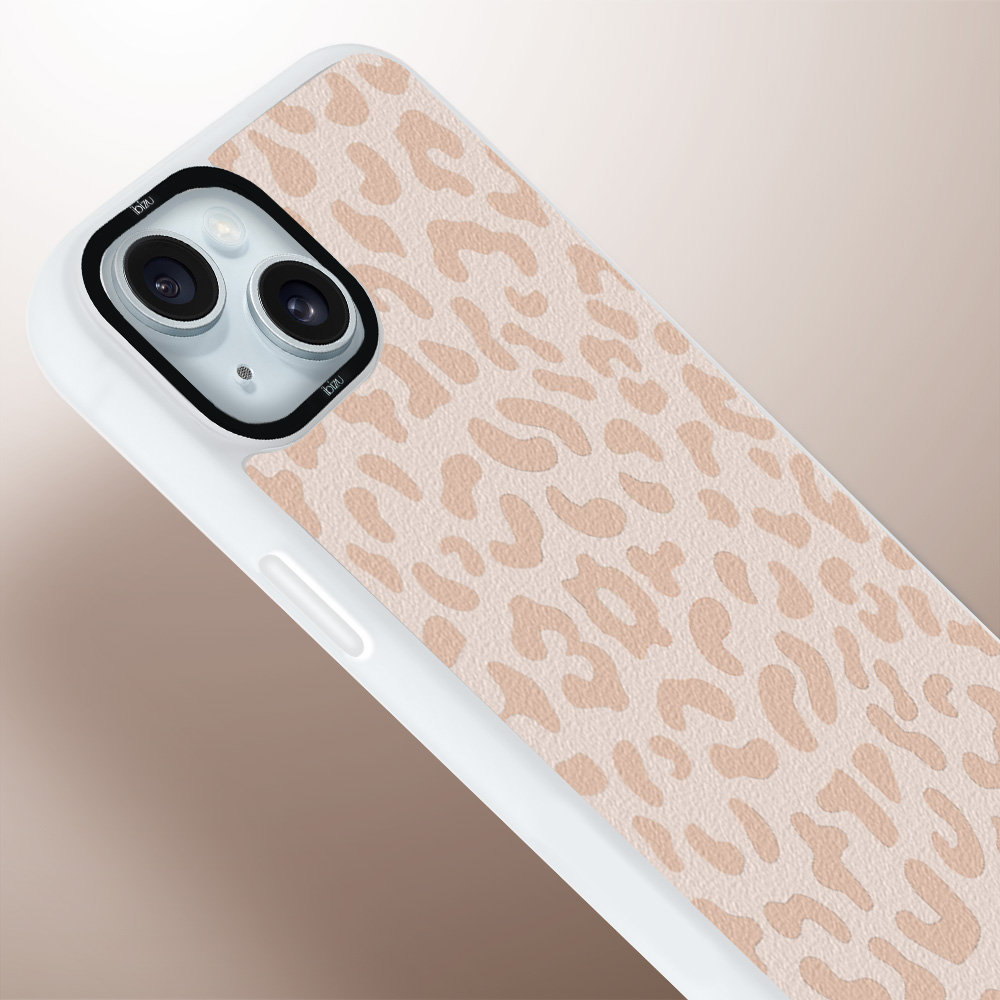 Etui do iPhone 15 Plus IBIZU DropGuard Matt z MagSafe, Boho, Delikatna panterka (6)