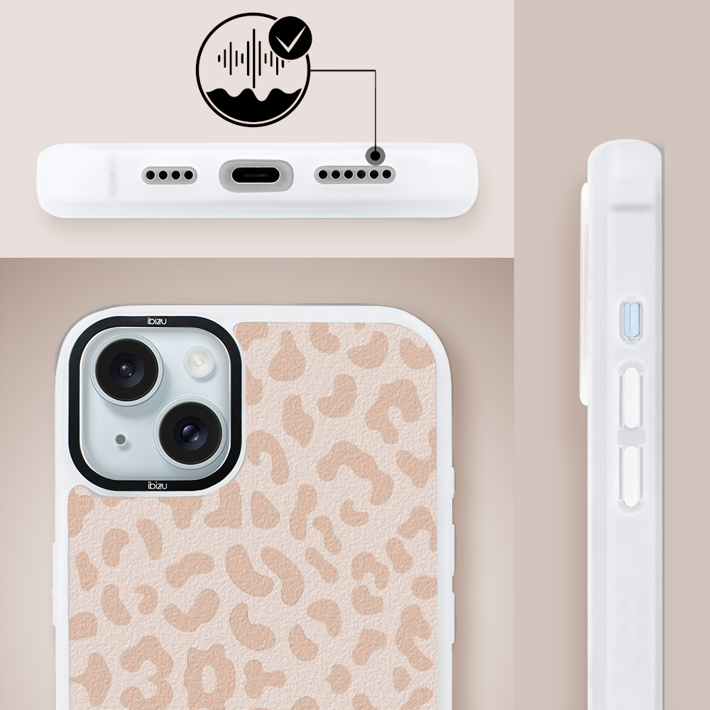 Etui do iPhone 15 Plus IBIZU DropGuard Matt z MagSafe, Boho, Delikatna panterka (8)