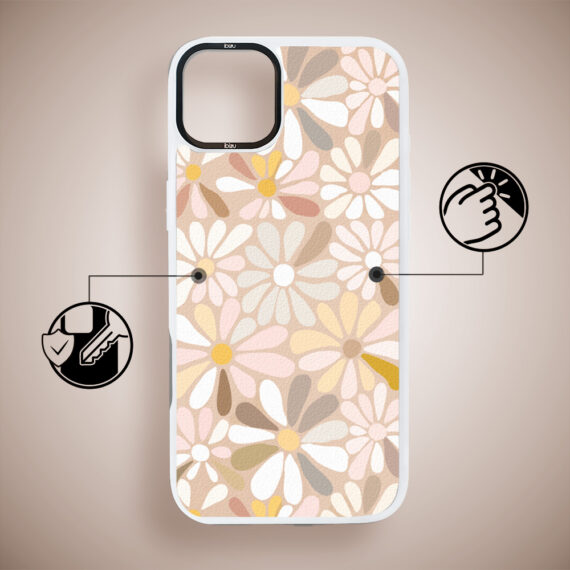 Etui do iPhone 15 Plus IBIZU DropGuard Matt z MagSafe, Boho, Kwiaty vintage, poprawne (3)