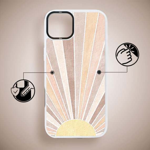 Etui do iPhone 15 Plus IBIZU DropGuard Matt z MagSafe, Boho, Wschód słońca (4)