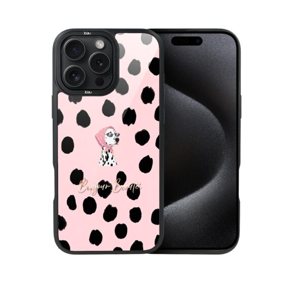 Etui do iPhone 15 Pro IBIZU DropGuard Matt z MagSafe, Bella Fantasia, Słodki dalmatyńczyk