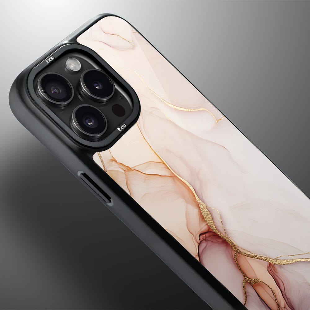 Etui do iPhone 15 Pro IBIZU DropGuard Matt z MagSafe, Ethereal Essence, Różany alabaster (3)