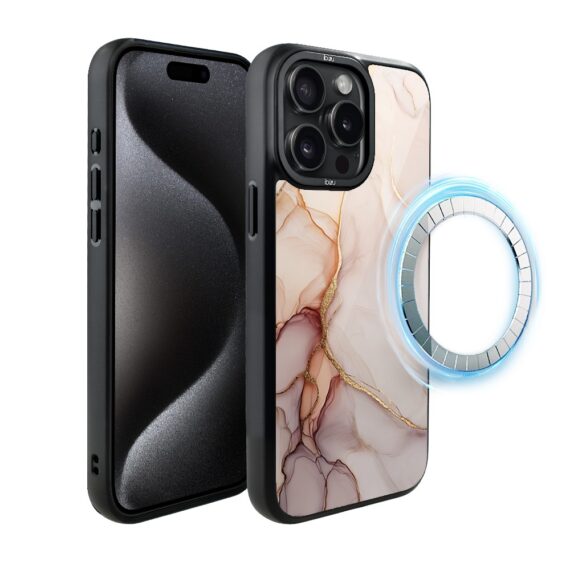 Etui do iPhone 15 Pro IBIZU DropGuard Matt z MagSafe, Ethereal Essence, Różany alabaster (7)