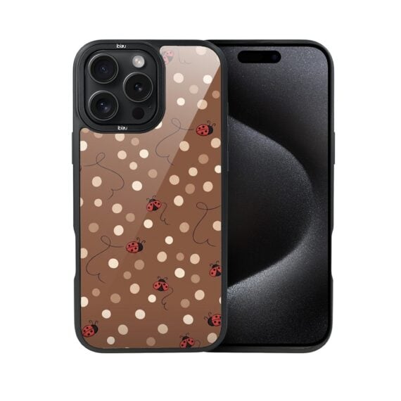 Etui do iPhone 15 Pro Max DropGuard Matt z MagSafe, Bella Fantasia, Kawowe biedronki (7)