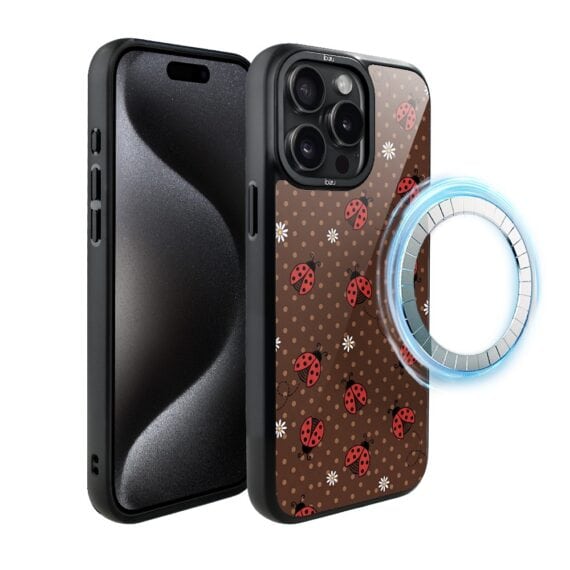Etui do iPhone 15 Pro Max DropGuard Matt z MagSafe, Bella Fantasia, Wesołe biedronki (5)
