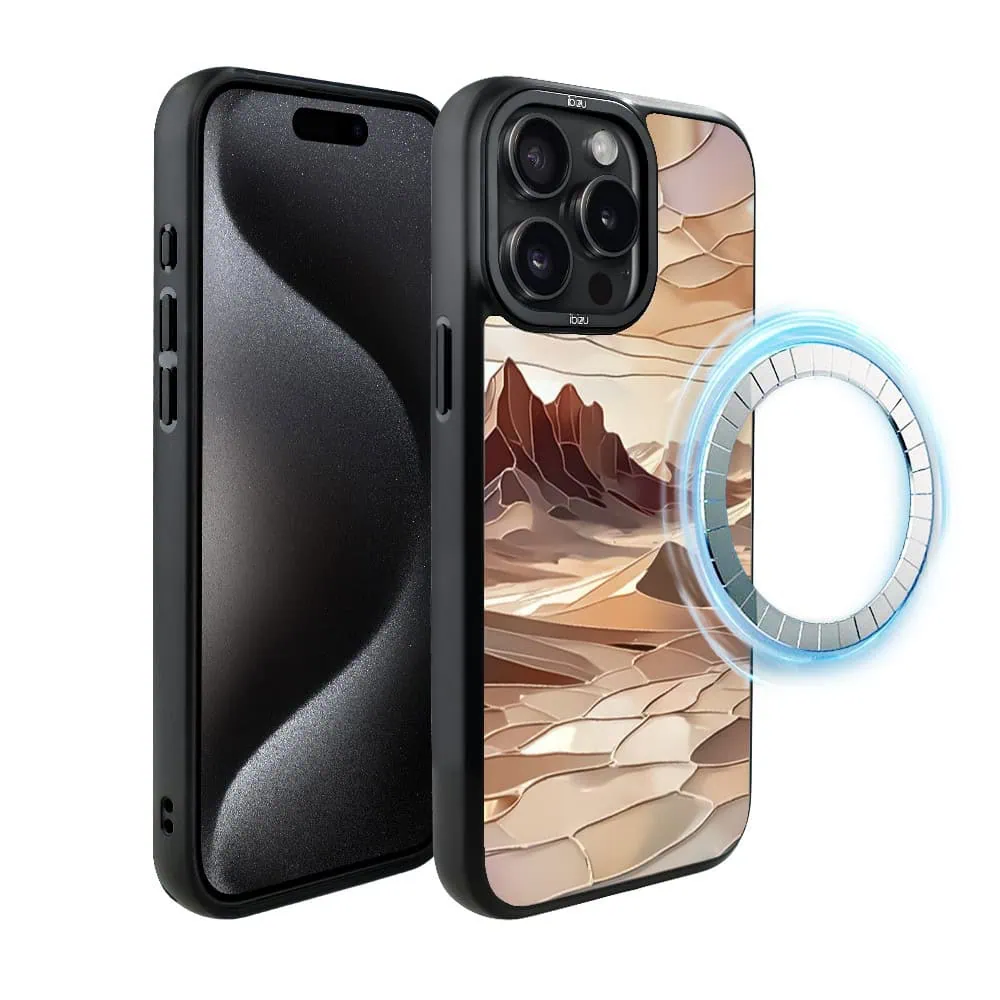 Etui do iPhone 15 Pro IBIZU DropGuard Matt z MagSafe, Barwy Szkła, Pustynny spokój