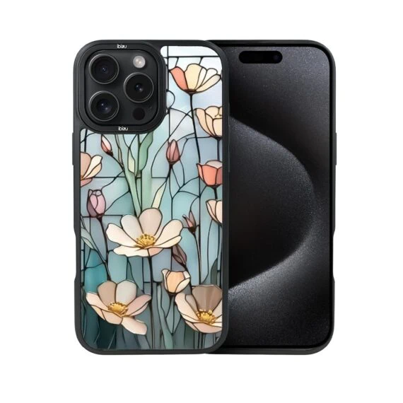 Etui do iPhone 15 Pro Max IBIZU DropGuard Matt z MagSafe, Barwy Szkła, Szept kwiatów polnych, poprawne (5)