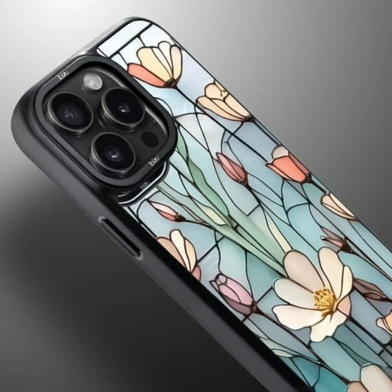 Etui do iPhone 15 Pro Max IBIZU DropGuard Matt z MagSafe, Barwy Szkła, Szept kwiatów polnych, poprawne (7)