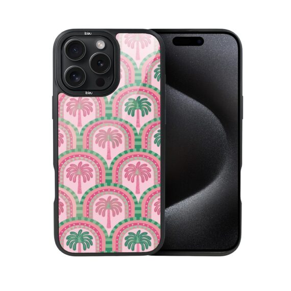 Etui do iPhone 15 Pro Max IBIZU DropGuard Matt z MagSafe, Bella Fantasia, Palmy na Capri (3)