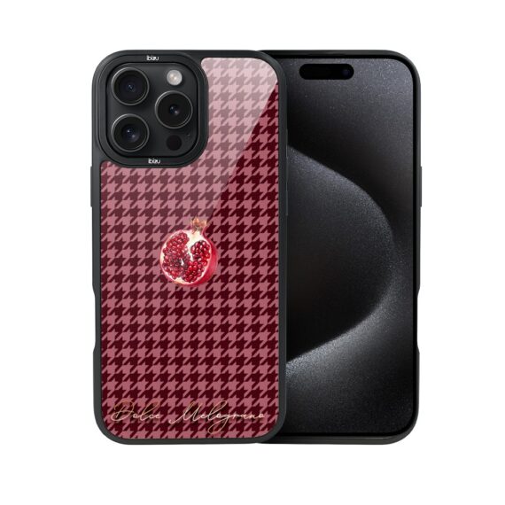 Etui do iPhone 15 Pro Max IBIZU DropGuard Matt z MagSafe, Bella Fantasia, Rubinowy granat (7)