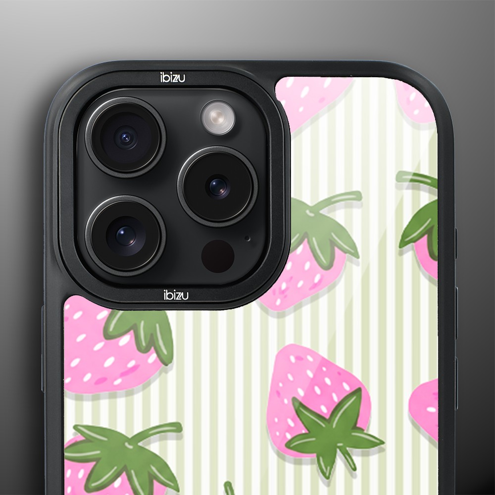 Etui do iPhone 15 Pro Max IBIZU DropGuard Matt z MagSafe, Bella Fantasia, Truskawkowa łąka (3)
