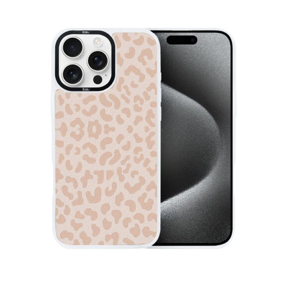 Etui do iPhone 15 Pro Max IBIZU DropGuard Matt z MagSafe, Boho, Delikatna panterka (4)