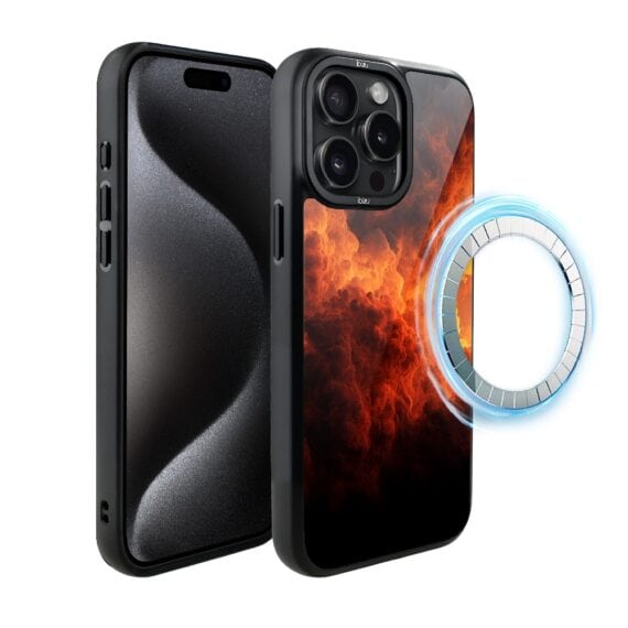Etui do iPhone 15 Pro Max IBIZU DropGuard Matt z MagSafe, Twilight Dreams, Inferno Sky (7)