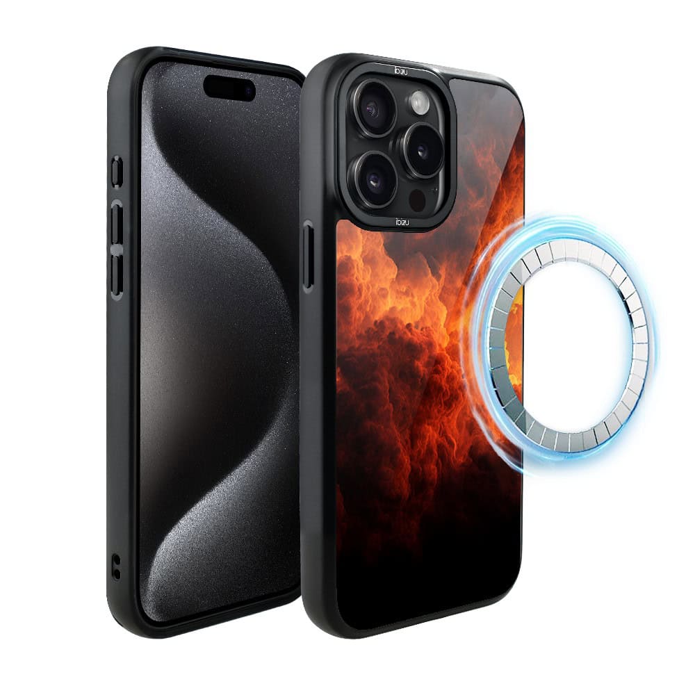 Etui do iPhone 15 Pro Max IBIZU DropGuard Matt z MagSafe, Twilight Dreams, Inferno Sky