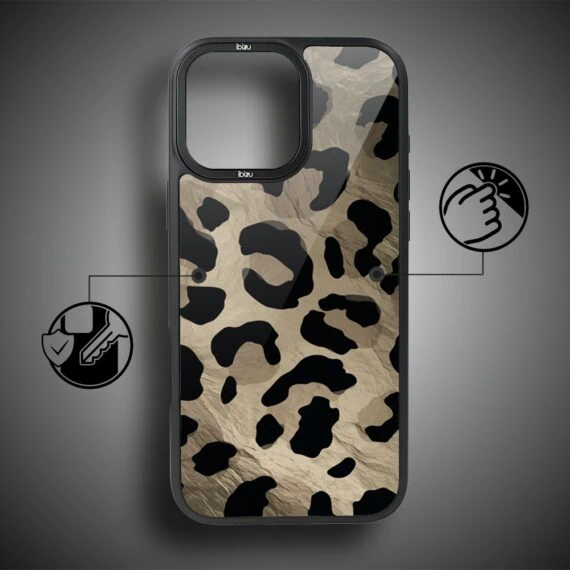 Etui do iPhone 15 Pro Max IBIZU DropGuard Matt z MagSafe, Zew Natury, Dziki Leopard (5)