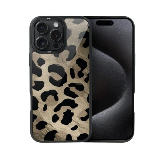 Etui do iPhone 15 Pro Max IBIZU DropGuard Matt z MagSafe, Zew Natury, Dziki Leopard (6)