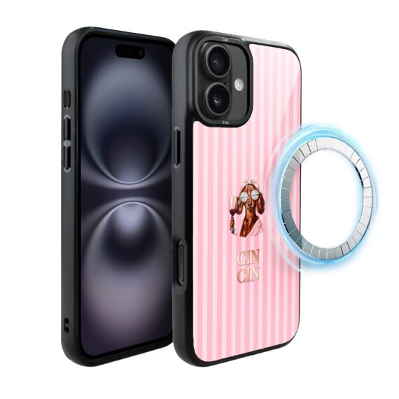 Etui do iPhone 16 IBIZU DropGuard Matt z MagSafe, Bella Fantasia, Cin Cin Bella (7)