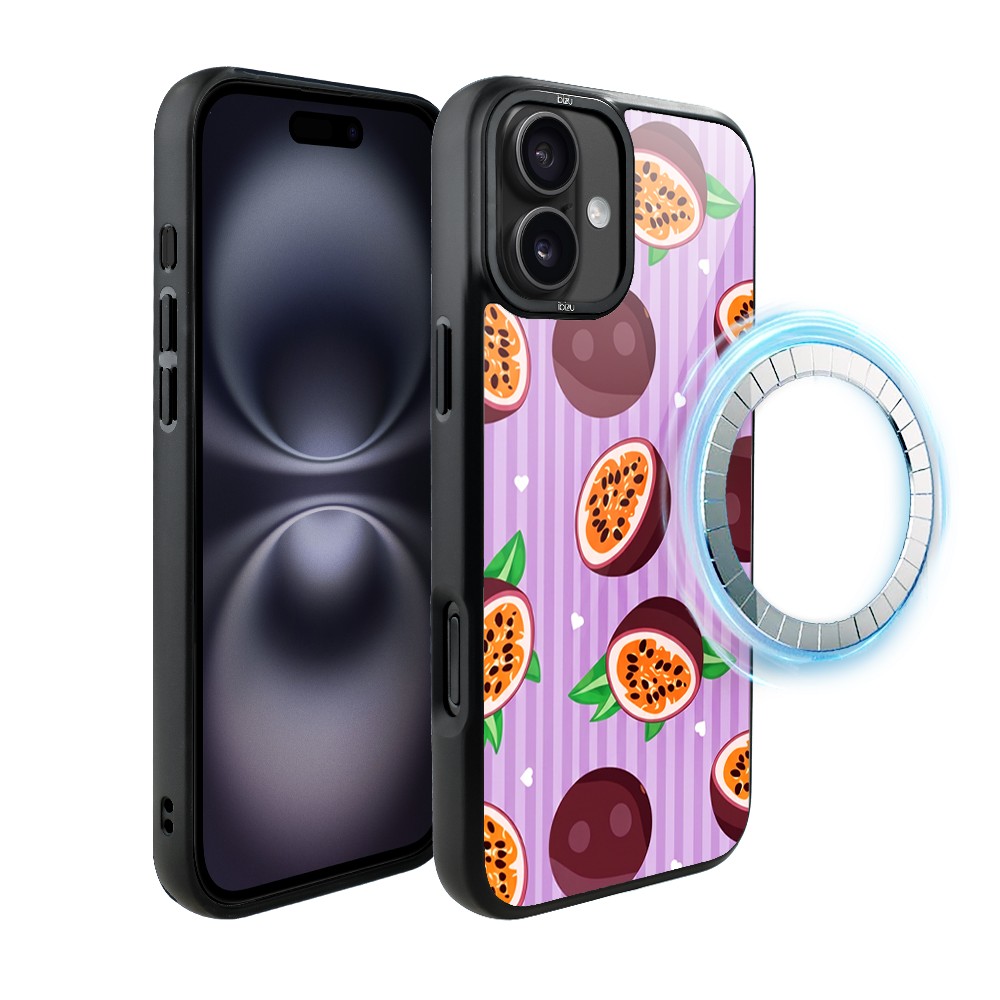 Etui do iPhone 16 IBIZU DropGuard Matt z MagSafe, Bella Fantasia, Marakujowy zawrót