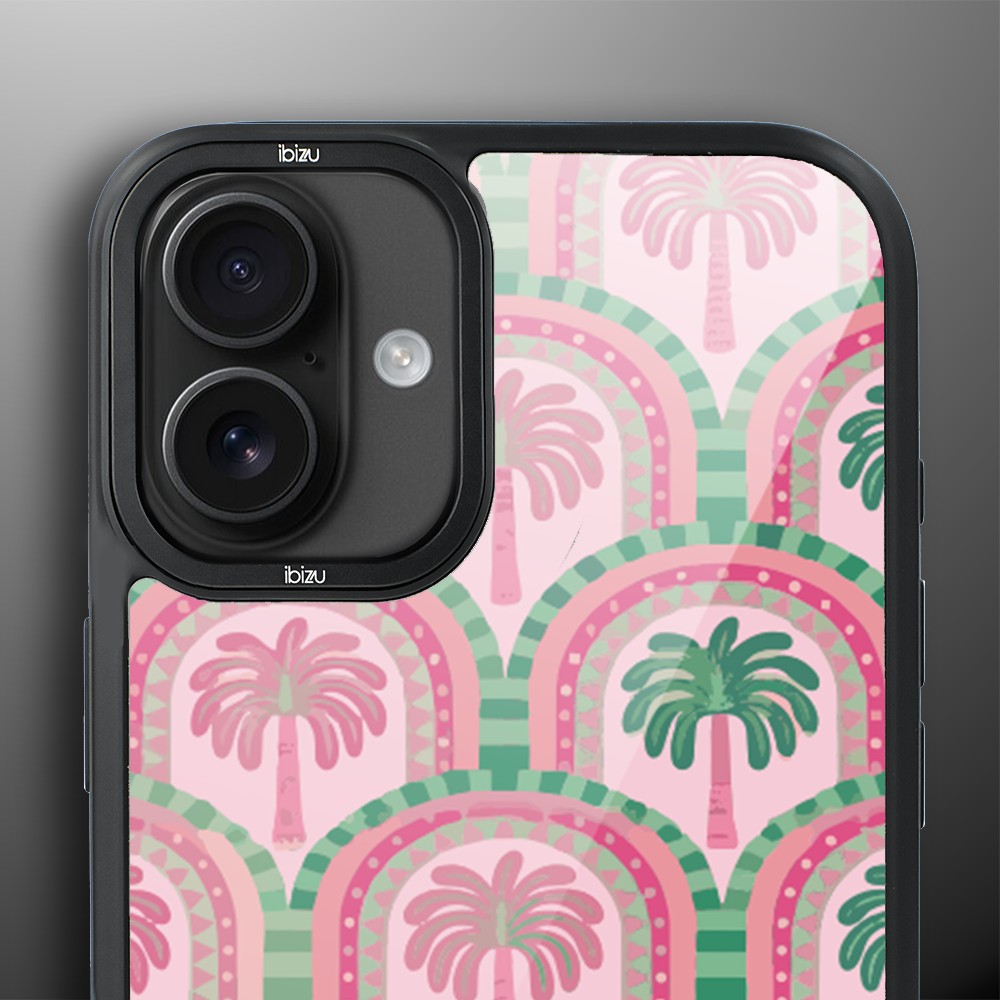Etui do iPhone 16 IBIZU DropGuard Matt z MagSafe, Bella Fantasia, Palmy na Capri (3)
