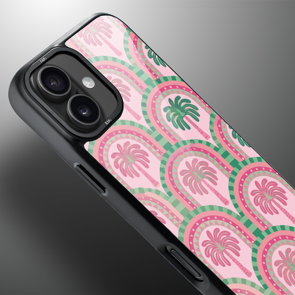 Etui do iPhone 16 IBIZU DropGuard Matt z MagSafe, Bella Fantasia, Palmy na Capri (8)
