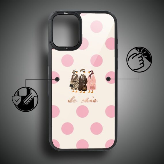 Etui do iPhone 16 IBIZU DropGuard Matt z MagSafe, Bella Fantasia, Paryskie groszki-7