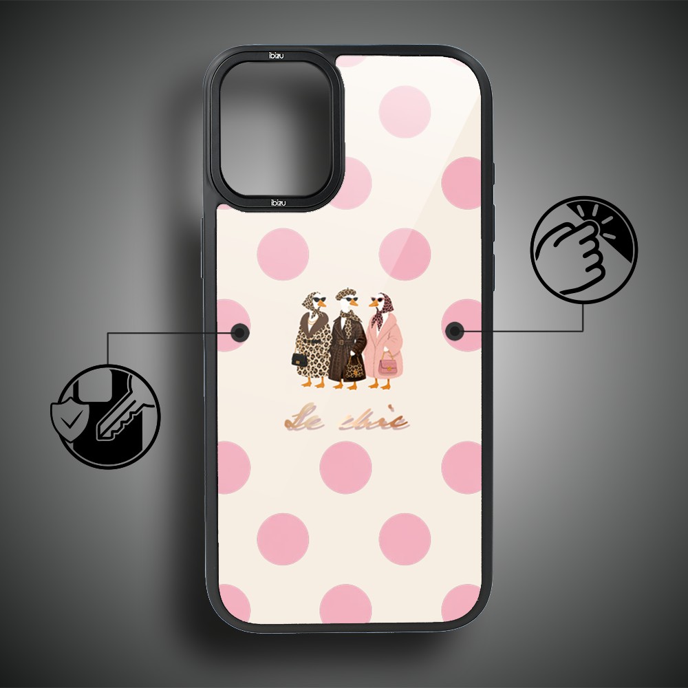 Etui do iPhone 16 IBIZU DropGuard Matt z MagSafe, Bella Fantasia, Paryskie groszki-7