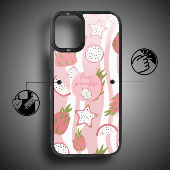 Etui do iPhone 16 IBIZU DropGuard Matt z MagSafe, Bella Fantasia, Różowa pitaja (5)