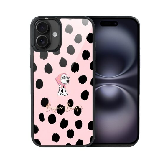 Etui do iPhone 16 IBIZU DropGuard Matt z MagSafe, Bella Fantasia, Słodki dalmatyńczyk