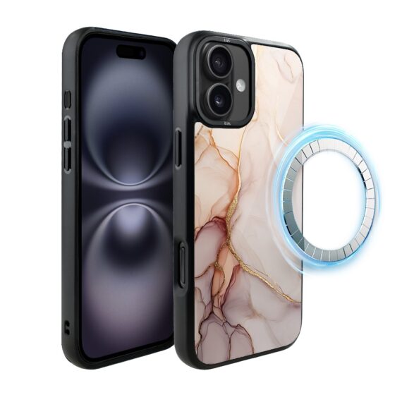 Etui do iPhone 16 IBIZU DropGuard Matt z MagSafe, Ethereal Essence, Różany alabaster (6)