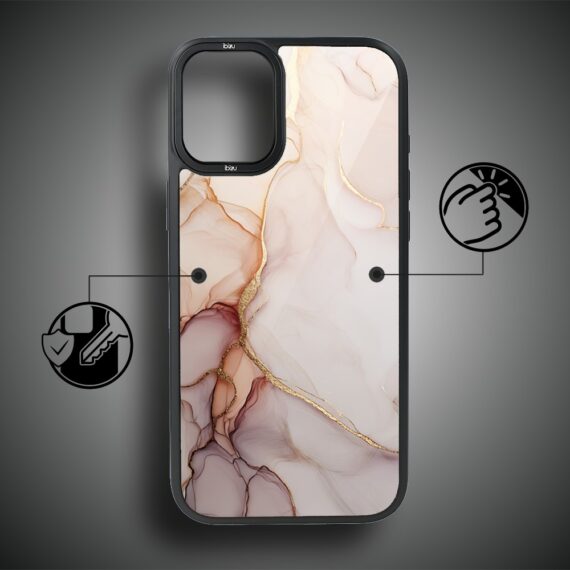 Etui do iPhone 16 IBIZU DropGuard Matt z MagSafe, Ethereal Essence, Różany alabaster (7)