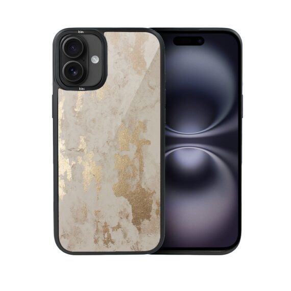 Etui do iPhone 16 IBIZU DropGuard Matt z MagSafe, Ethereal Essence, Szampańskie Złoto
