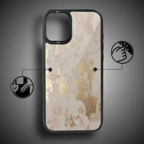 Etui do iPhone 16 IBIZU DropGuard Matt z MagSafe, Ethereal Essence, Szampańskie Złoto -7