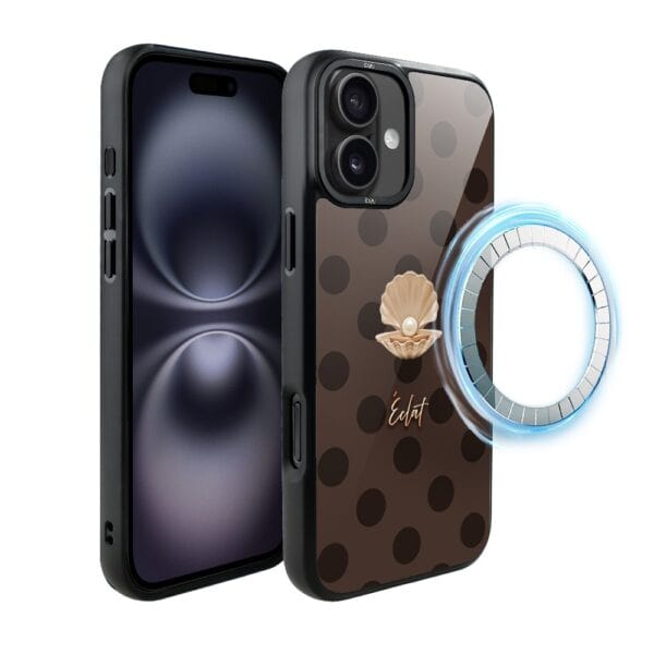 Etui do iPhone 16 Plus IBIZU DropGuard Matt z MagSafe, Bella Fantasia, Kawowa perła