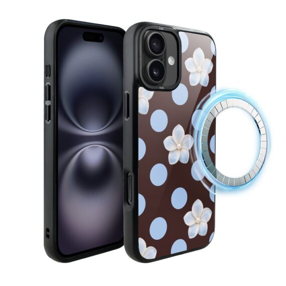 Etui do iPhone 16 Plus DropGuard Matt z MagSafe, Bella Fantasia, Kwiat w czekoladzie (6)