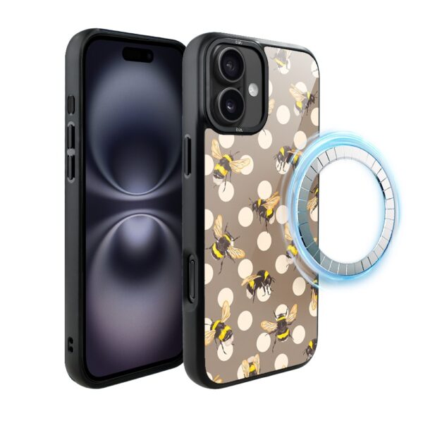 Etui do iPhone 16 IBIZU DropGuard Matt z MagSafe, Bella Fantasia, Miodowe lato