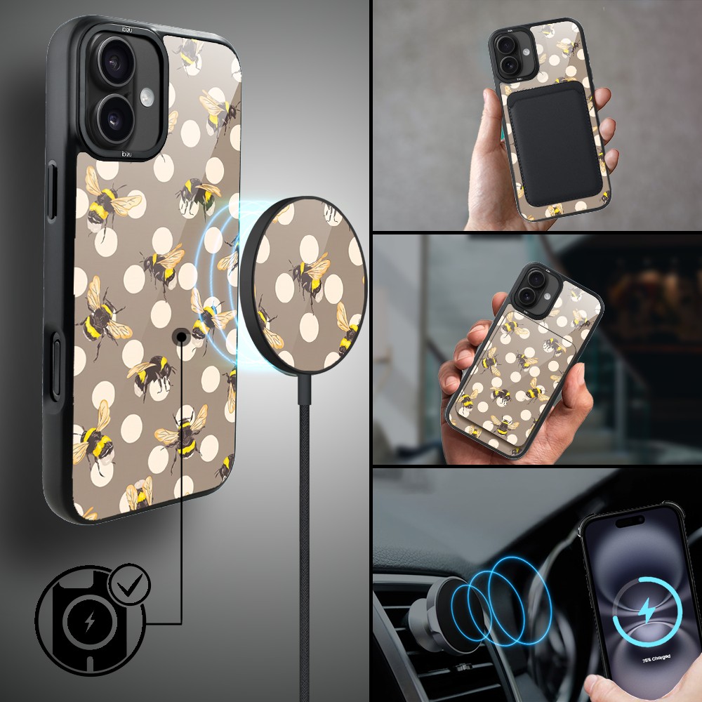 Etui do iPhone 16 Plus DropGuard Matt z MagSafe, Bella Fantasia, Miodowe lato (8)