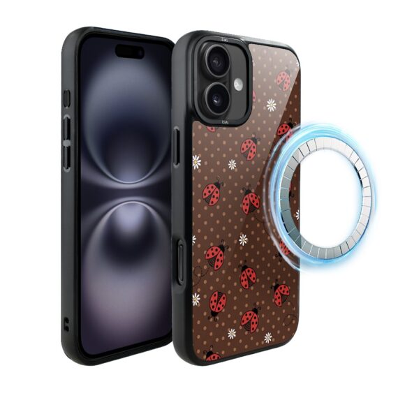 Etui do iPhone 16 Plus DropGuard Matt z MagSafe, Bella Fantasia, Wesołe biedronki (6)