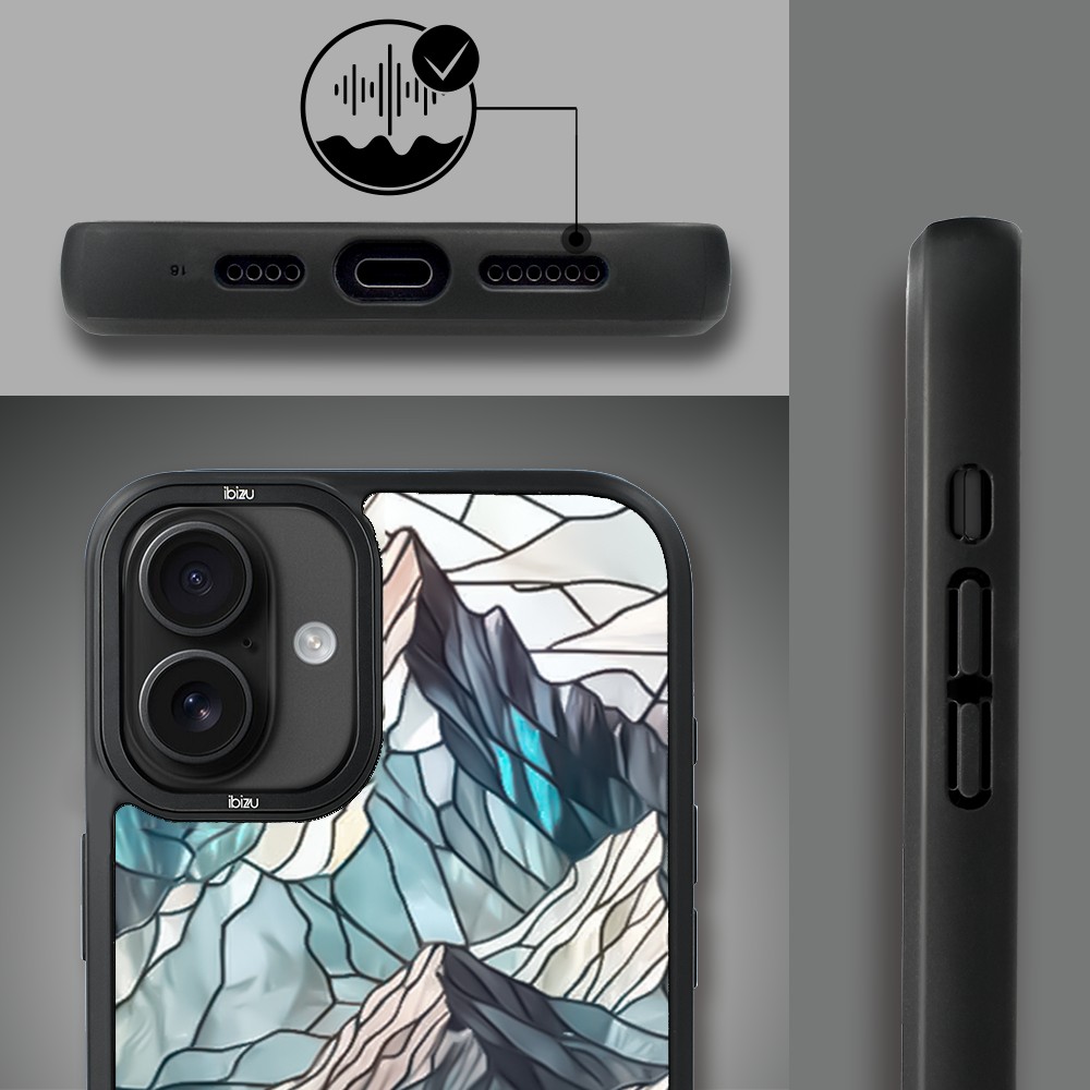 Etui do iPhone 16 Plus IBIZU DropGuard Matt z MagSafe, Barwy Szkła, Górski potok (1)