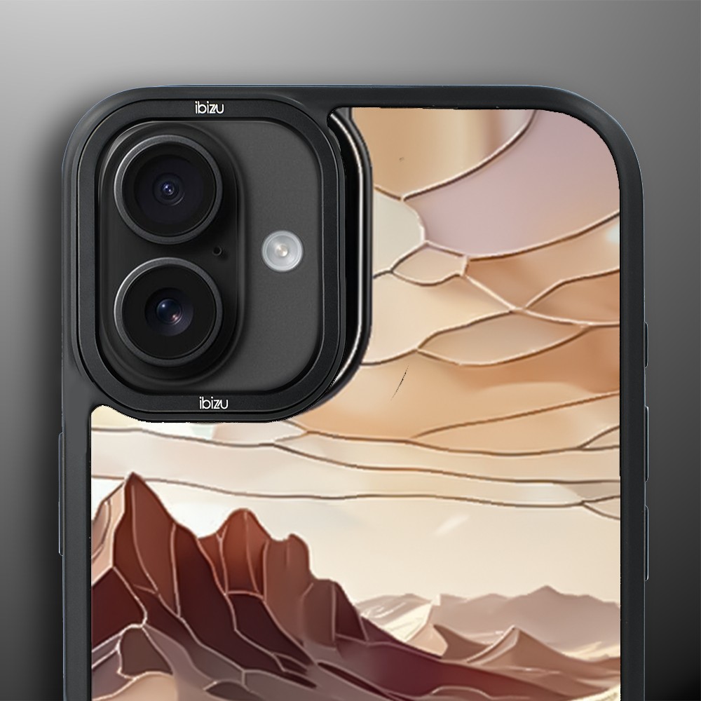 Etui do iPhone 16 Plus IBIZU DropGuard Matt z MagSafe, Barwy Szkła, Pustynny spokój, poprawne (1)