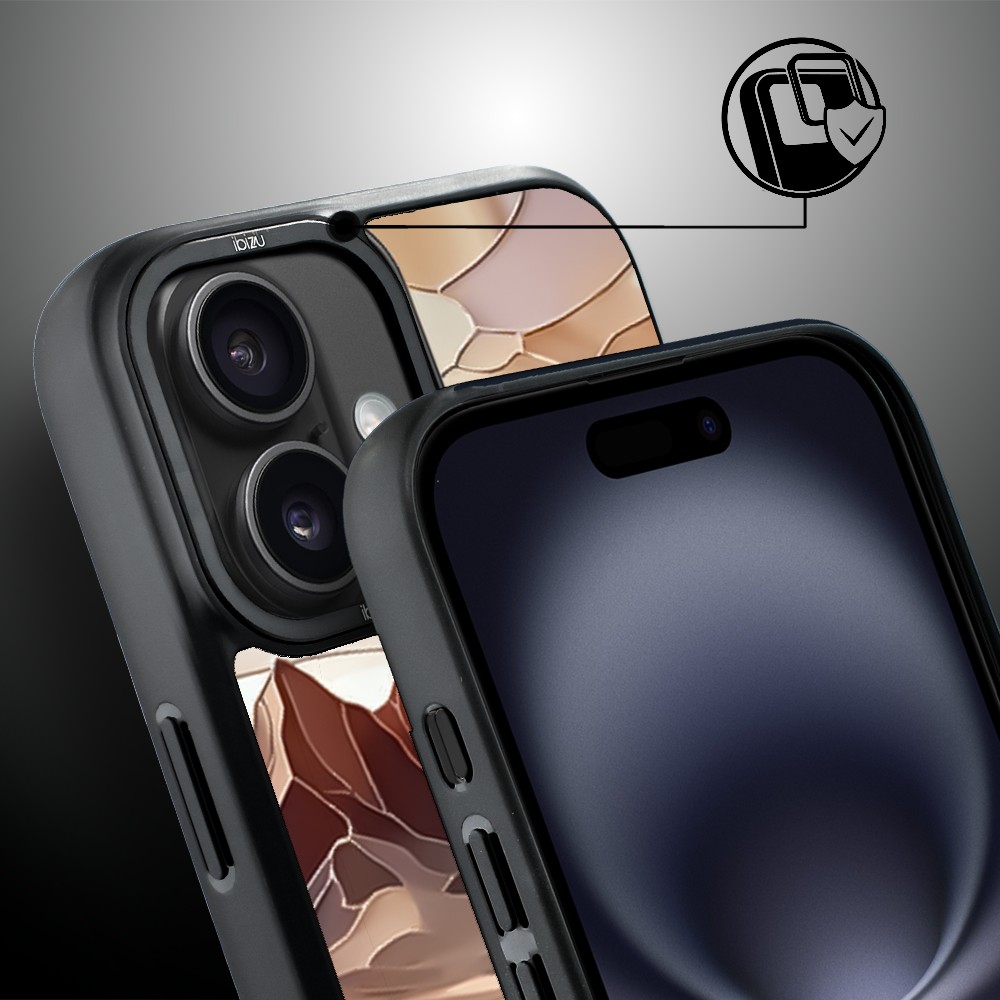 Etui do iPhone 16 Plus IBIZU DropGuard Matt z MagSafe, Barwy Szkła, Pustynny spokój, poprawne (7)