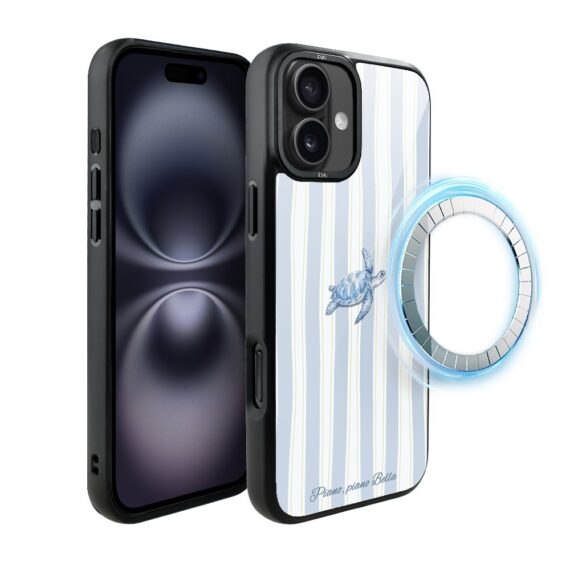 Etui do iPhone 16 Plus IBIZU DropGuard Matt z MagSafe, Bella Fantasia, Grecki żółw (7)