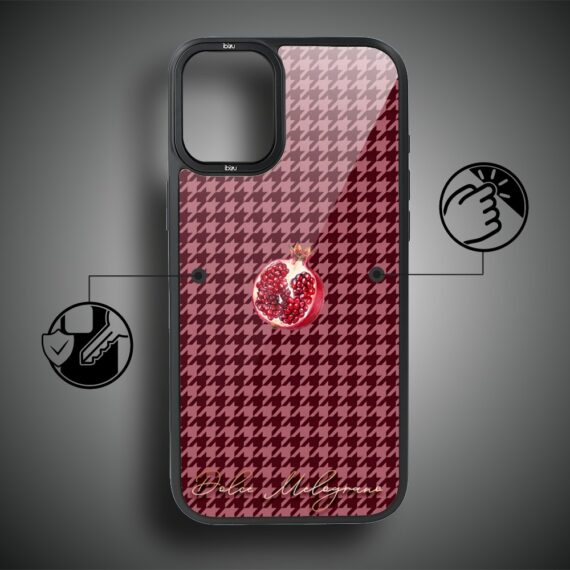 Etui do iPhone 16 Plus IBIZU DropGuard Matt z MagSafe, Bella Fantasia, Rubinowy granat (5)