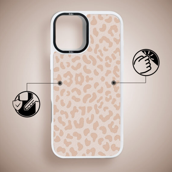 Etui do iPhone 16 Plus IBIZU DropGuard Matt z MagSafe, Boho, Delikatna panterka (3)