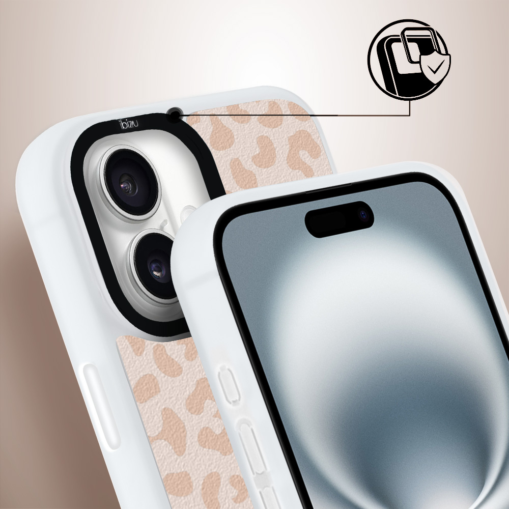 Etui do iPhone 16 Plus IBIZU DropGuard Matt z MagSafe, Boho, Delikatna panterka (7)
