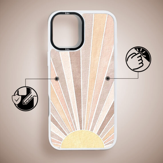 Etui do iPhone 16 Plus IBIZU DropGuard Matt z MagSafe, Boho, Wschód słońca (4)